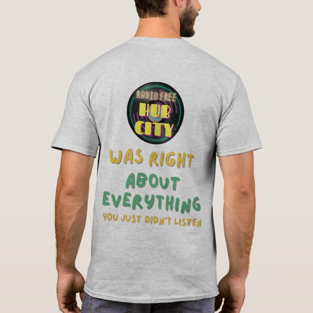T-Shirt RFHC avait raison (Dos)