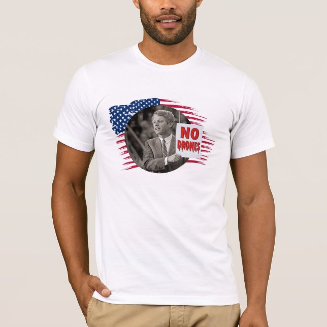 T-SHIRT RFK : PAS DE DRONES (Devant)