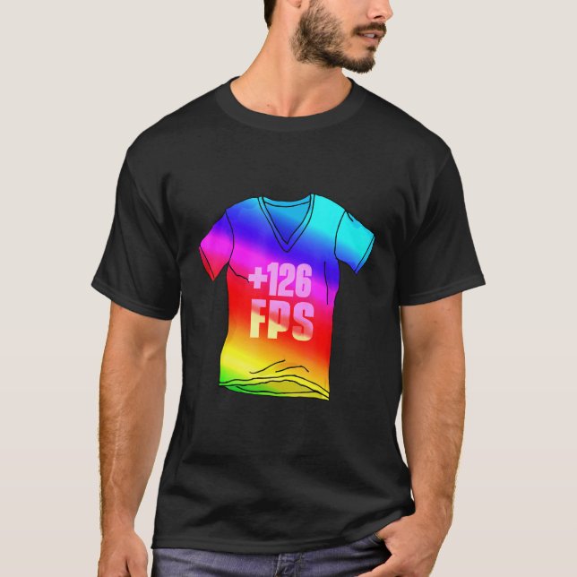 T-shirt RGB boost FPS gaming  costume for people who play  (Devant)