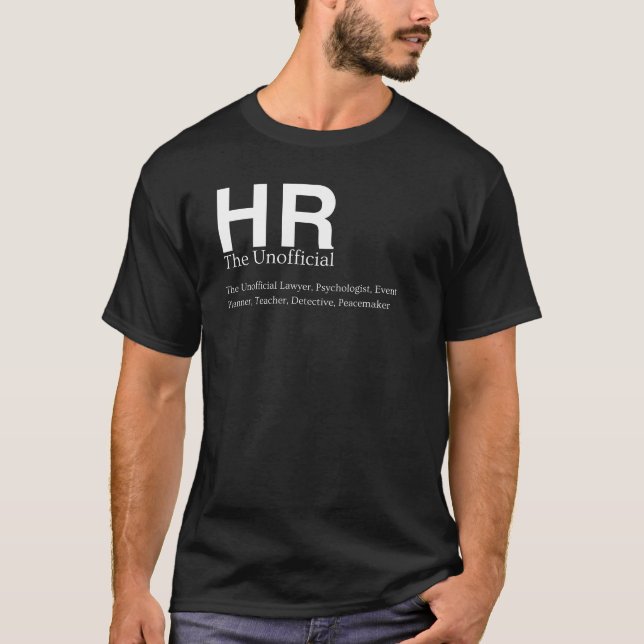 T-shirt RH Définition amusante Gestion des ressources huma (Devant)