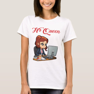 T-shirt RH Queen Cute Ressources humaines Femmes