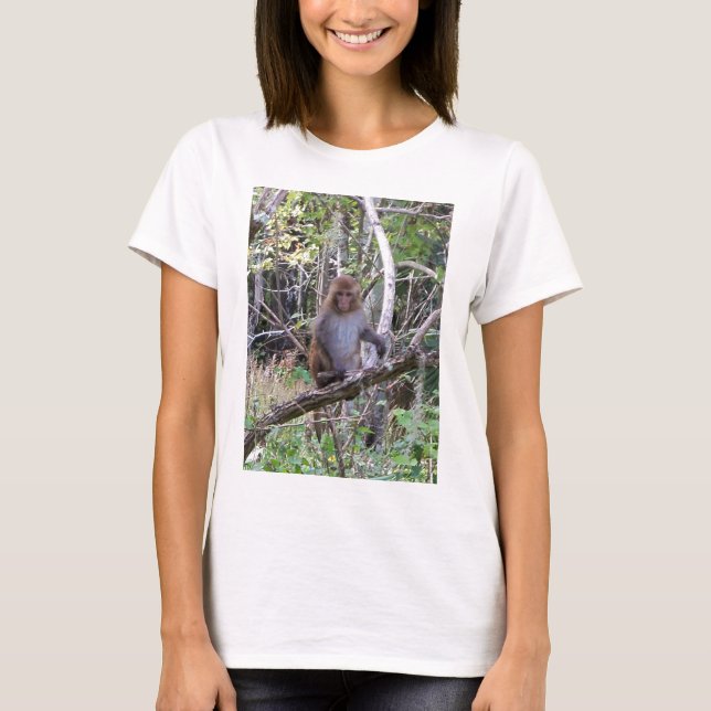 T-shirt rhesus macaque (Devant)