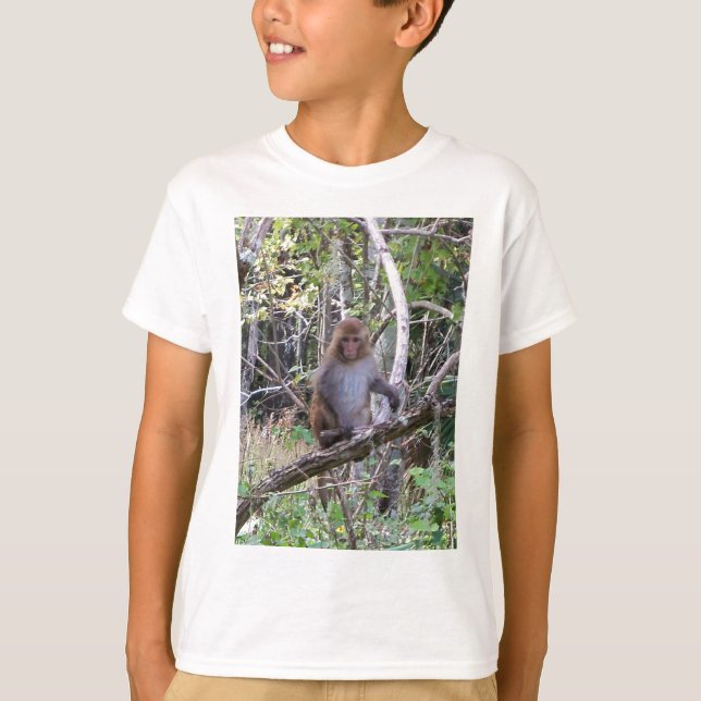 T-shirt rhesus macaque (Devant)