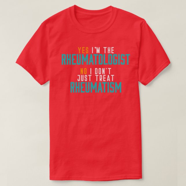 T-shirt Rheumatologue hospitalier (Design devant)