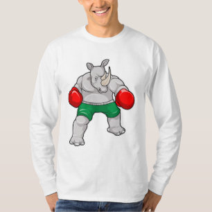 T-shirt Rhino à Boxing avec gants de boxe