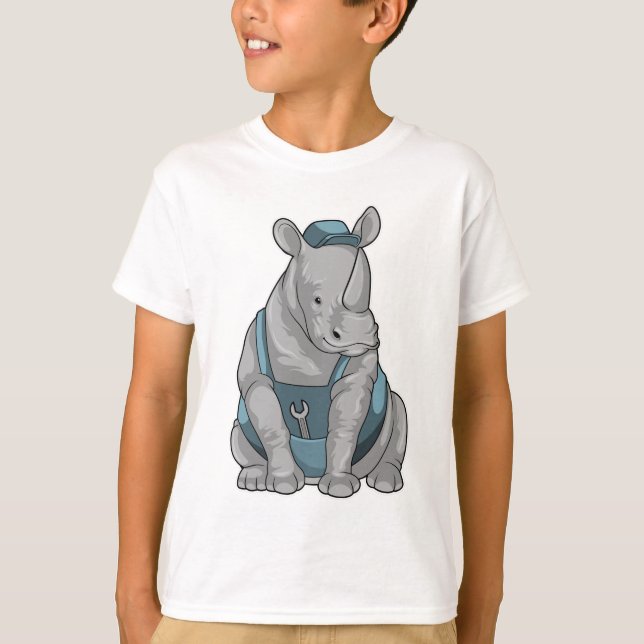 T-shirt Rhino as Craftsman et Wrench (Devant)