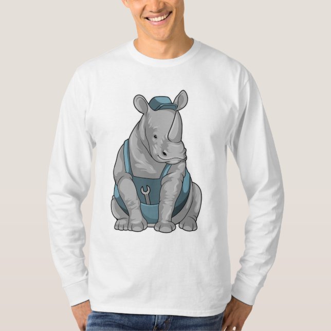 T-shirt Rhino as Craftsman et Wrench (Devant)