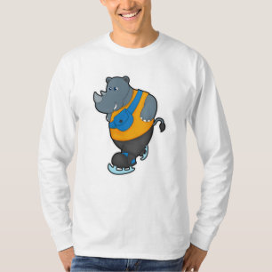T-shirt Rhino at Ice patinage avec Sling bag