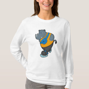 T-shirt Rhino at Ice patinage avec Sling bag