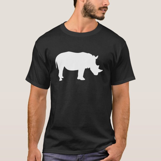 T-shirt Rhino avec corne (Devant)