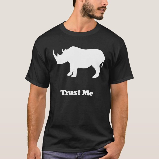 T-shirt Rhino blanc (Devant)