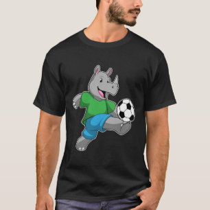 T-shirt Rhino comme joueur de football avec Soccer