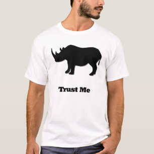 T-shirt Rhino Faites-moi confiance noir
