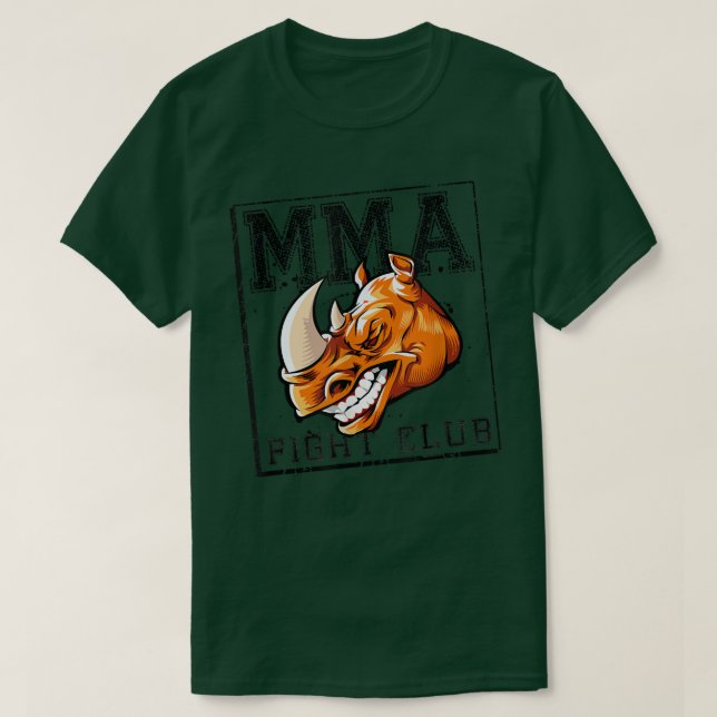 T-shirt Rhino Mixte Arts Martiaux Mixed martial art Fighte (Design devant)