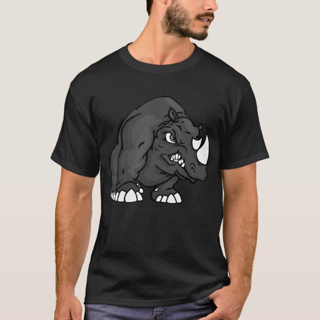 T-shirt rhino_sombre (Devant)