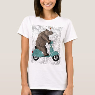 T-shirt Rhino sur cyclomoteur