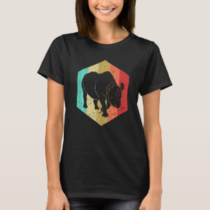 T-shirt Rhino vintage Retro Rhino Silhouette Animal 80s 9