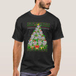T-shirt Rhino Xmas Lighting Tree Santa Rhino Ugly Christma<br><div class="desc">Rhino Xmas Lighting Tree Santa Rhino Ugly Christmas</div>