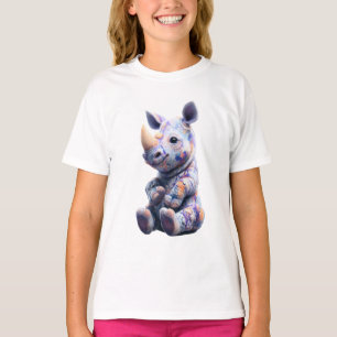 T-shirt Rhinobé Bébé Peinture Colorée En Tache Kids