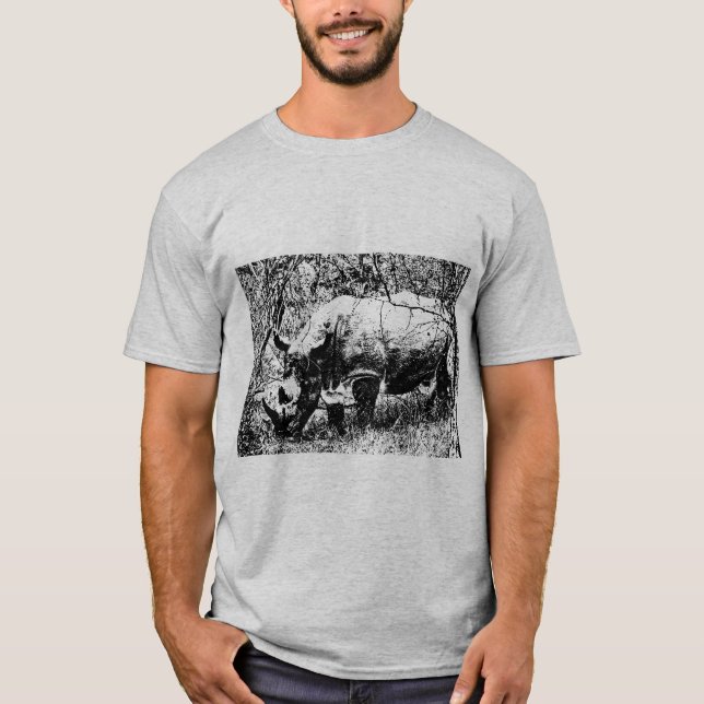 T-shirt rhinocéros (Devant)