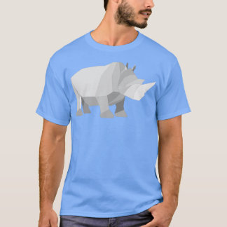 T-shirt rhinocéros à base d'origami