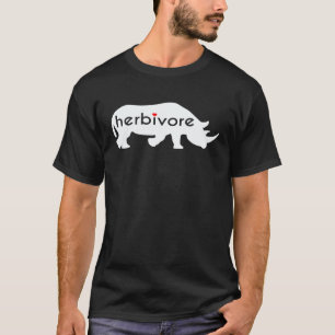 T-shirt Rhinocéros blanc HERBIVORE Rhinocéros Végétalien V