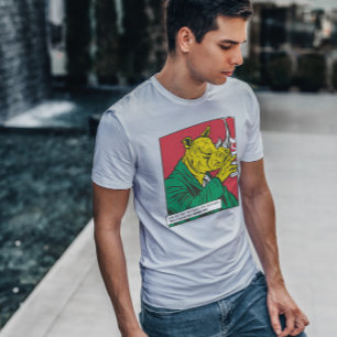T-shirt Rhinoceros Boire Animal Comic