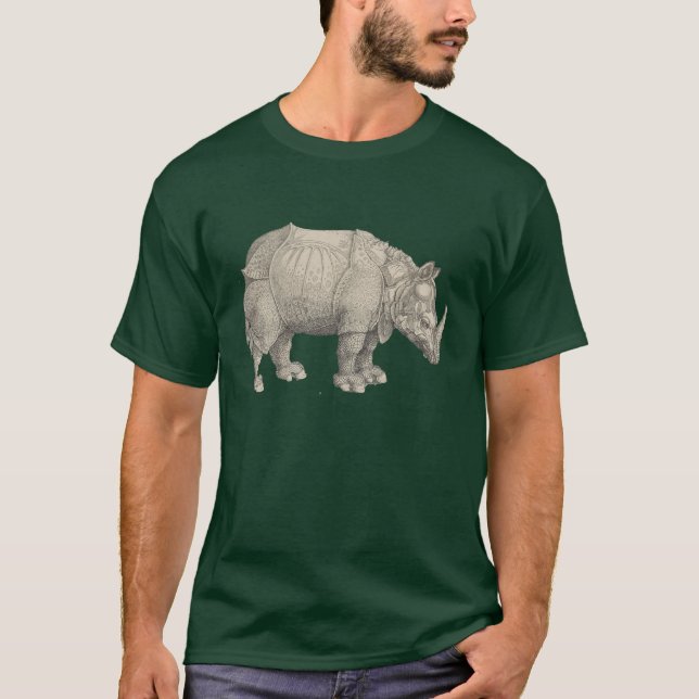 T-shirt Rhinocéros d'Albrecht Dürer (Devant)
