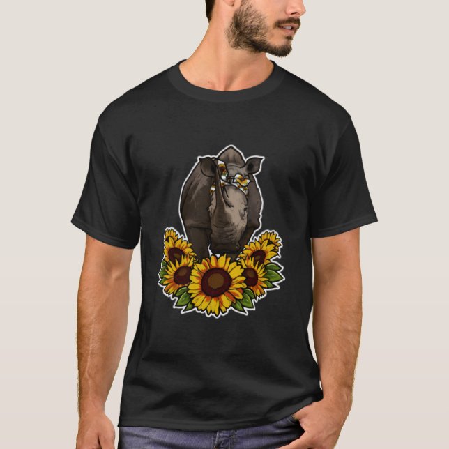 T-shirt Rhinocéros Décor Rhinocéros (Devant)