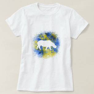 T-shirt Rhinoceros Jaune