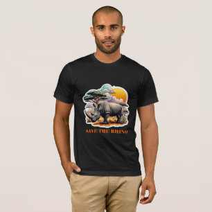 T-SHIRT RHINOCEROS NOIR 13