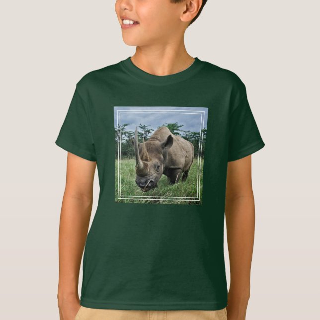T-shirt Rhinocéros noir | Kenya (Devant)