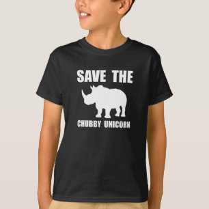 T-shirt Rhinocéros potelé de licorne