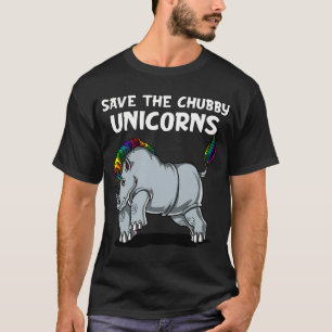 T-shirt Rhinocéros Sauver Les Licornes Grassouillettes