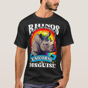 T-shirt Rhinos Ils sont des licornes secrètes dans le Rhin
