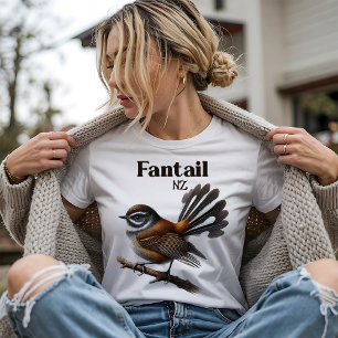 T-shirt Rhipidure - Oiseau indigène de Nouvelle-Zélande