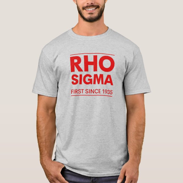 T-shirt RHO SIGMA, première depuis 1935 (Devant)