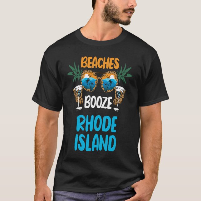 T-shirt Rhode Island Beaches Vacation Party Matching (Devant)