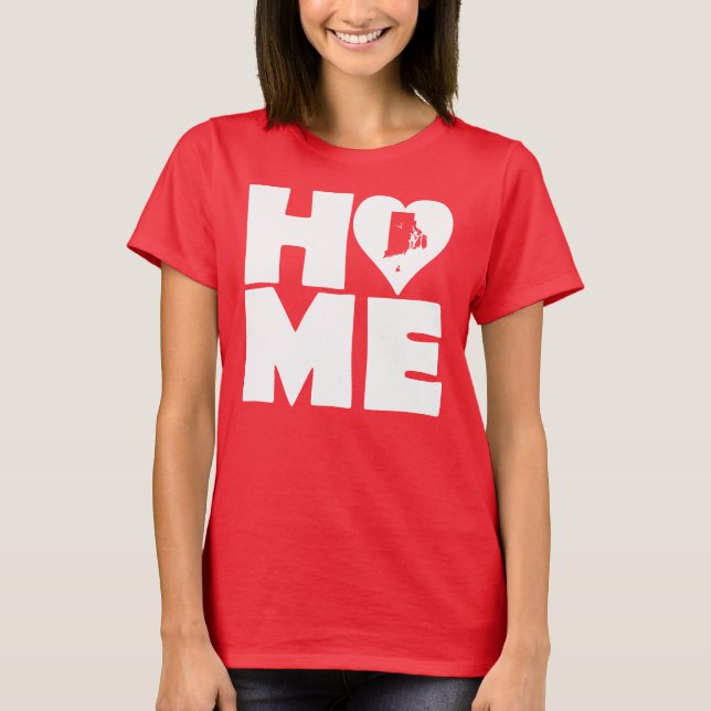T-Shirt Rhode Island Maison Cœur State Tees (Devant)