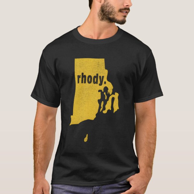 T-shirt Rhode Island Pseudo Rhody Distorsion (Devant)