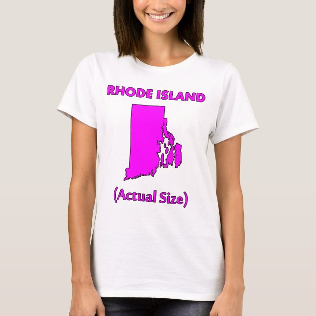 T-shirt Rhode Island - Taille réelle (Devant)