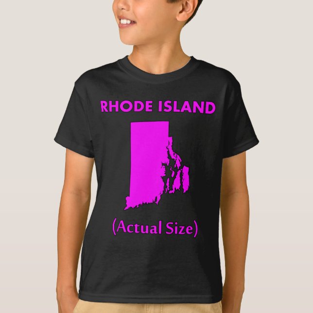 T-shirt Rhode Island - Taille réelle (Devant)