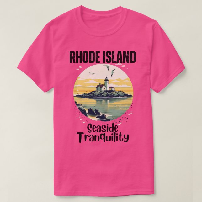 T-shirt Rhode Island Tranquillité maritime 1 (Design devant)