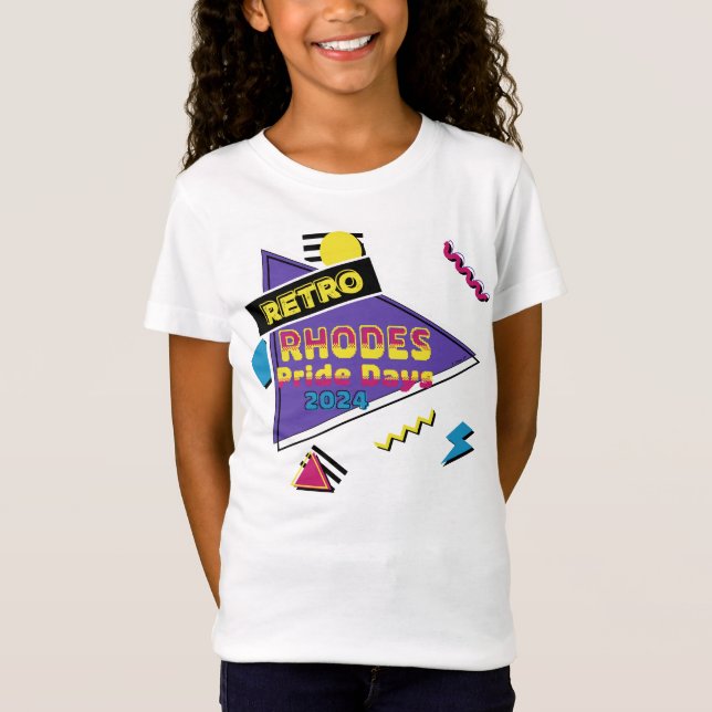 T-Shirt Rhodes Pride Days 2024 Retro Rhodes (Devant)