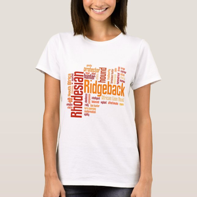 T-shirt Rhodesian Ridgeback (Devant)