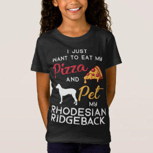 T-Shirt Rhodesian Ridgeback Chien Pizza amant propriétaire