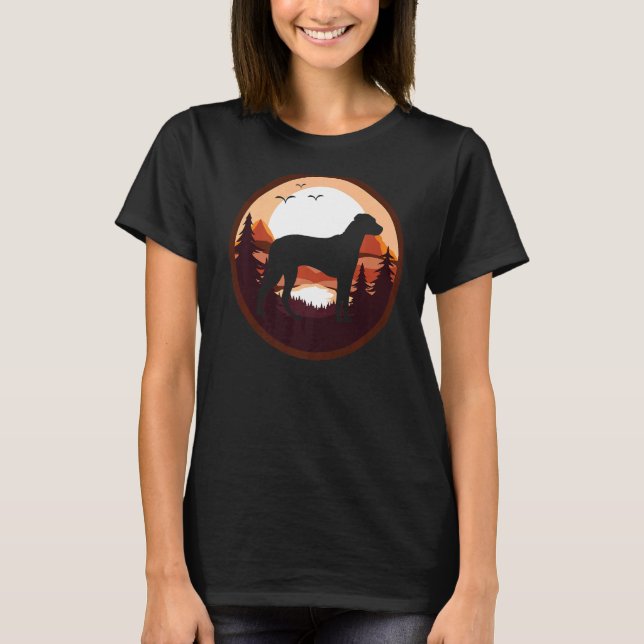 T-shirt Rhodesian Ridgeback Chien Retro 2 (Devant)