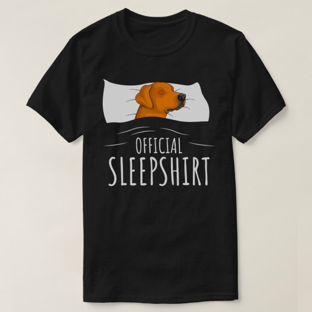 T-shirt Rhodesian Ridgeback Dog Official Sleepshirt  (Design devant)