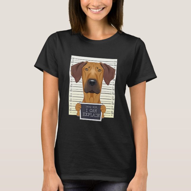 T-shirt Rhodesian Ridgeback Maman I Rhodesian Ridgebac (Devant)