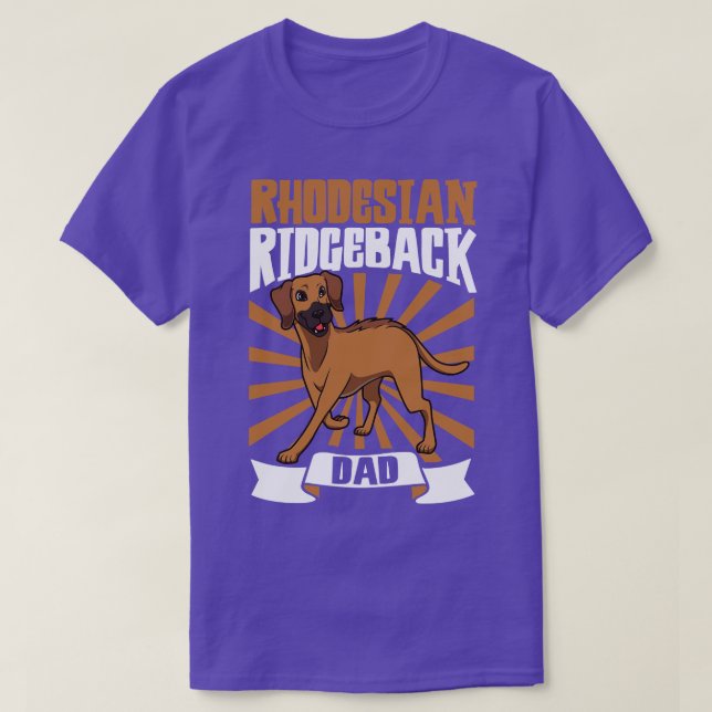 T-shirt Rhodesian Ridgeback Papa Rhodesian Ridgeback (Design devant)